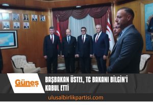 Read more about the article BAŞBAKAN ÜNAL ÜSTEL, TC ÇALIŞMA VE SOSYAL GÜVENLİK BAKANI VEDAT BİLGİN’İ KABUL ETTİ