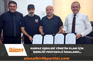 Read more about the article Karpaz Eşekleri Yönetim Planı için işbirliği protokolü imzalandı…