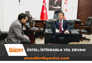 Read more about the article Başbakan Üstel: İstikrarla yol devam