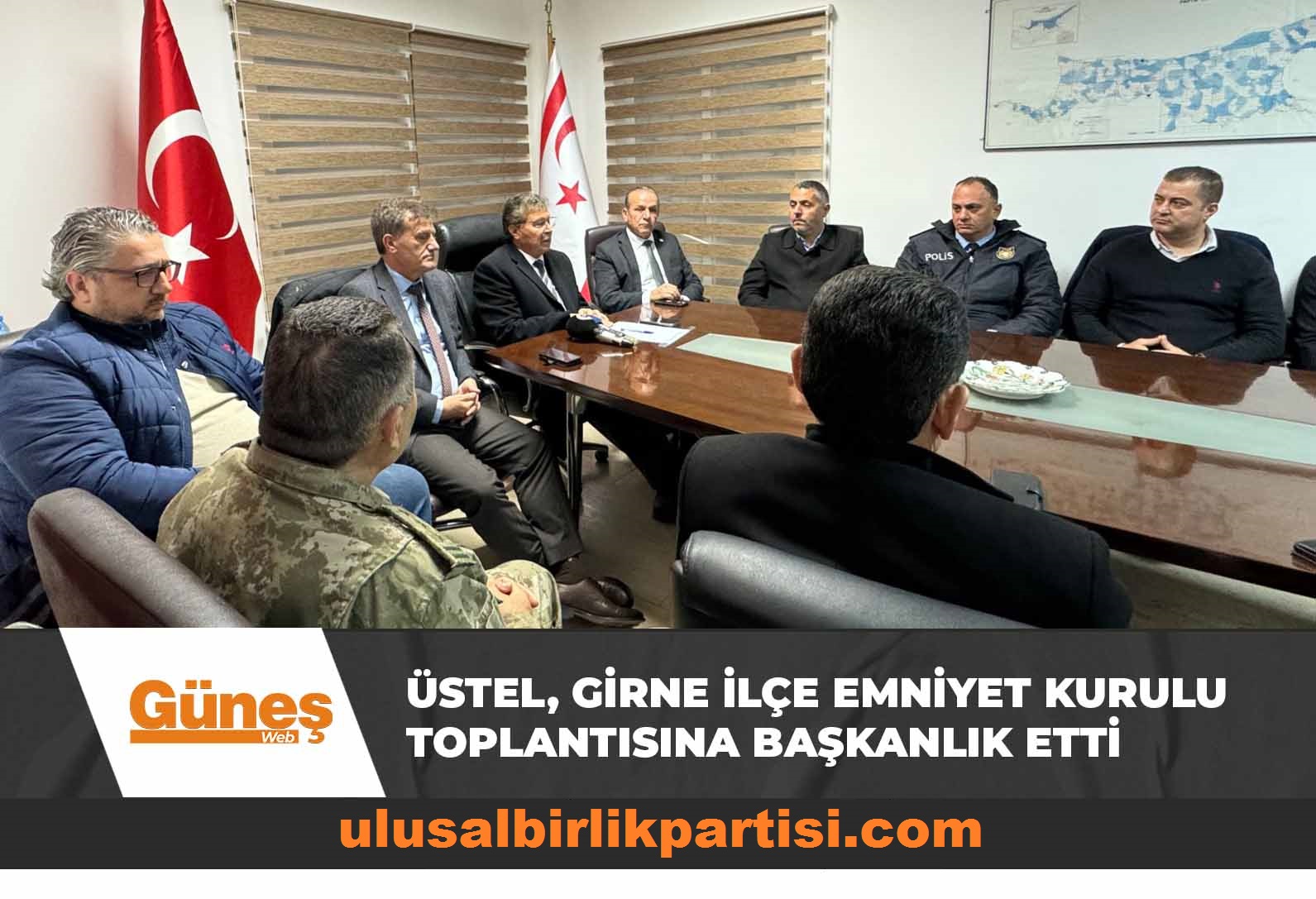 Read more about the article Başbakan Ünal Üstel, Girne İlçe Emniyet Kurulu Toplantısına Başkanlık Etti