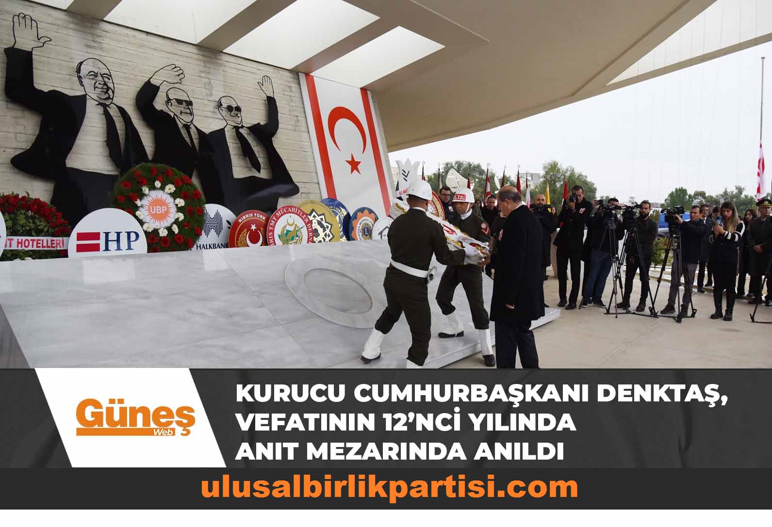 You are currently viewing Kurucu Cumhurbaşkanı Denktaş, vefatının 12’nci yılında anıt mezarında anıldı
