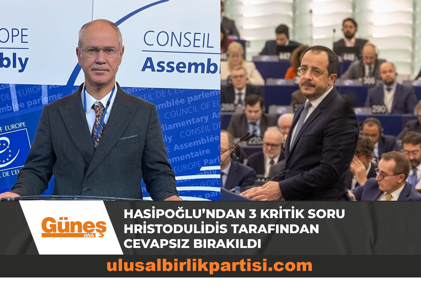 Read more about the article KKTC AKPA Heyet Başkanı Milletvekili Oğuzhan Hasipoğlu, Avrupa Konseyi’nde Rum lider Hristodulidis’i köşeye sıkıştırdı 