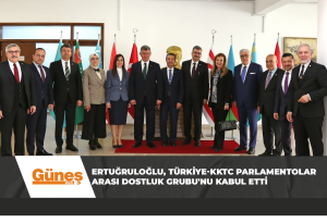Read more about the article Dışişleri Bakanı Ertuğruloğlu, Türkiye-KKTC Parlamentolar Arası Dostluk Grubu’nu kabul etti